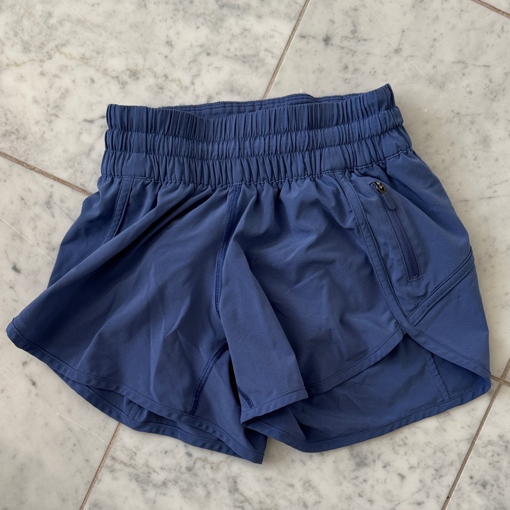 Lululemon Athletica Blue Tracker Shorts Athletic Shorts